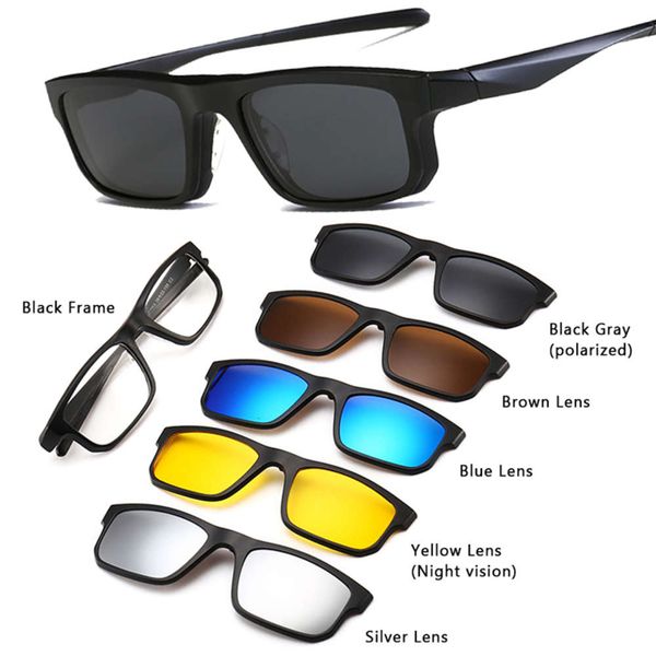 benci 5 in 1 round clips on polarized uv400 women anti blue magnetic sunglasses driving optic sun glasses frame, White;black
benci 5 in 1 round clips on polarized uv400 women anti blue magnetic sunglasses driving optic sun glasses frame, White;black