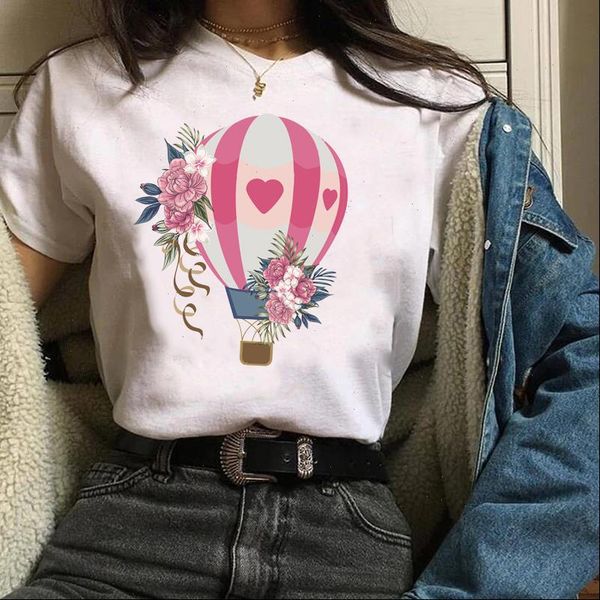 women clothes lady graphic ladies balloon flower floral summer autumn print tees female t shirt womens t shirt, White
women clothes lady graphic ladies balloon flower floral summer autumn print tees female t shirt womens t shirt, White