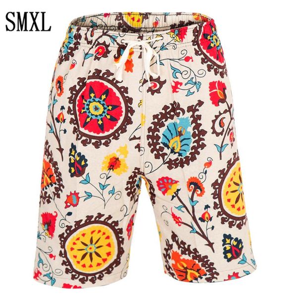 smxl pure cotton men 2021summer fashion elastic short casual cotton slim masculina beach shorts joggers trousers knee length, White;black