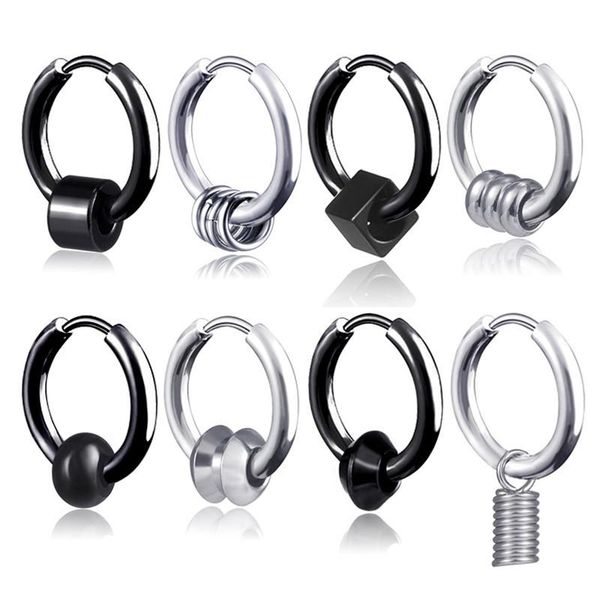 hoop & huggie 1 pc stainless steel earrings multiple styles for women men fashion hip hop ear jewelry gifts, Golden;silver
hoop & huggie 1 pc stainless steel earrings multiple styles for women men fashion hip hop ear jewelry gifts, Golden;silver