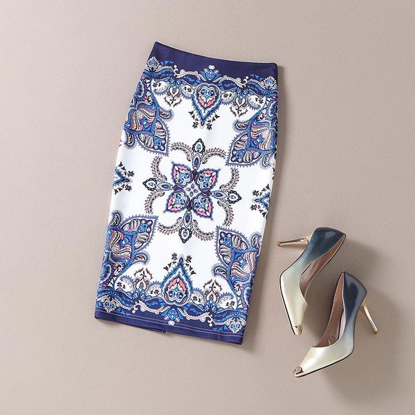 skirts autumn europe & america style women blue floral print knee-length skinny pencil skirt office lady noble slim bottom faldas, Black
skirts autumn europe & america style women blue floral print knee-length skinny pencil skirt office lady noble slim bottom faldas, Black
