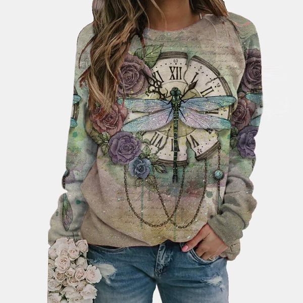 women's hoodies & sweatshirts fashion women o-neck scenery dragonfly printing casual autumn long sleeves loose pullover plus size#35, Black
women's hoodies & sweatshirts fashion women o-neck scenery dragonfly printing casual autumn long sleeves loose pullover plus size#35, Black