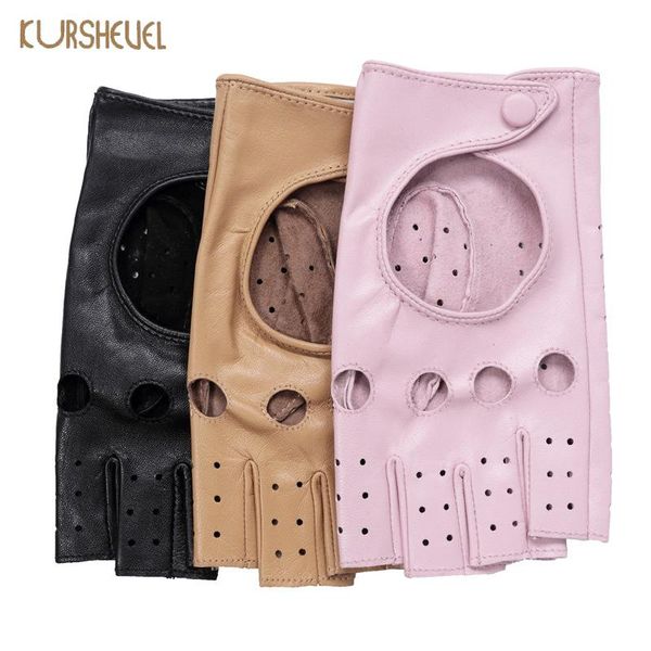 five fingers gloves women female driving genuine leather glove ladies pink black fingeless goatskin mittens agd524, Blue;gray
five fingers gloves women female driving genuine leather glove ladies pink black fingeless goatskin mittens agd524, Blue;gray