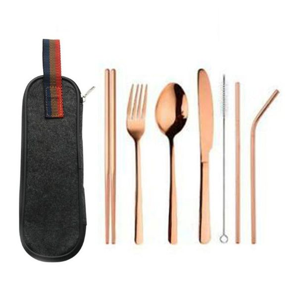 dinnerware sets 8pcs/set stainless steel cutlery fork spoon travel picnic school tableware bag
dinnerware sets 8pcs/set stainless steel cutlery fork spoon travel picnic school tableware bag