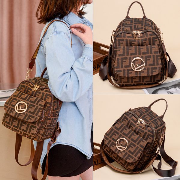 letter backpack large capacity 2021 new women's bag fashion outdoor