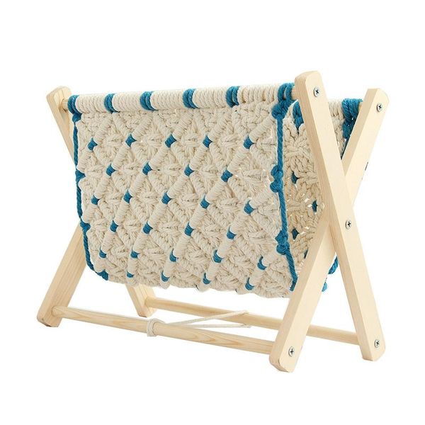 jewelry pouches, bags bohemian style magazine rack foldable cotton rope woven storage basket room decoration bookshelf floor shelf po props, Pink;blue
jewelry pouches, bags bohemian style magazine rack foldable cotton rope woven storage basket room decoration bookshelf floor shelf po props, Pink;blue