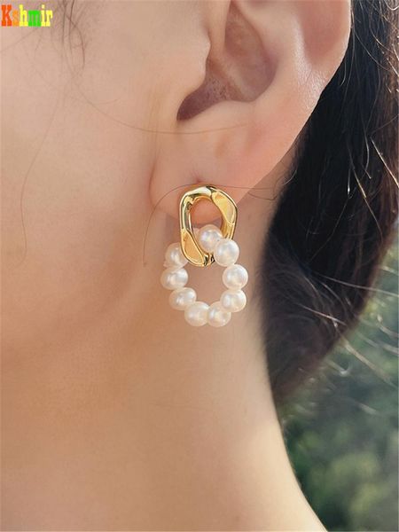 dangle & chandelier kshmir french geometric chain round natural pearl pendant earrings women's retro irregular jewelry gift 2021, Silver
dangle & chandelier kshmir french geometric chain round natural pearl pendant earrings women's retro irregular jewelry gift 2021, Silver