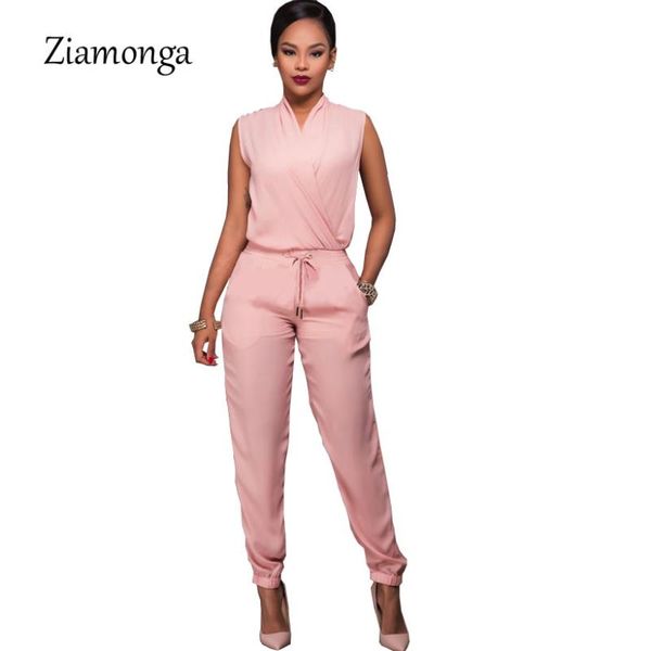 women's jumpsuits & rompers ziamonga fashion sleeveless deep v neck elegant women plus size womens jumpsuit female overalls, Black;white
women's jumpsuits & rompers ziamonga fashion sleeveless deep v neck elegant women plus size womens jumpsuit female overalls, Black;white