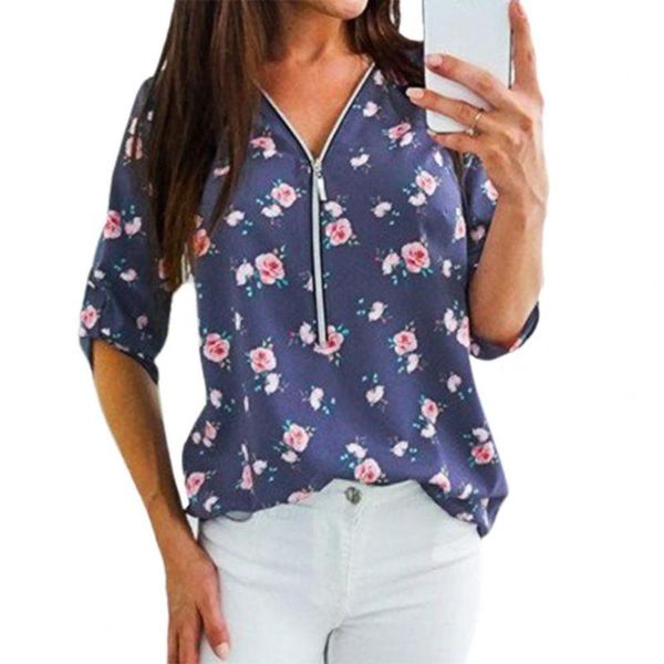 women's blouses & shirts blouse women elegant 2021 v neck floral print comfy half sleeve zipper casual shirt pullover blue xxxl, White
women's blouses & shirts blouse women elegant 2021 v neck floral print comfy half sleeve zipper casual shirt pullover blue xxxl, White