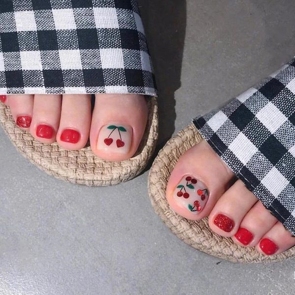 false nails wine red uv gel glue cherry gold foil full cover short toenail diy foot tip nail art salon manicure material, Red;gold
false nails wine red uv gel glue cherry gold foil full cover short toenail diy foot tip nail art salon manicure material, Red;gold