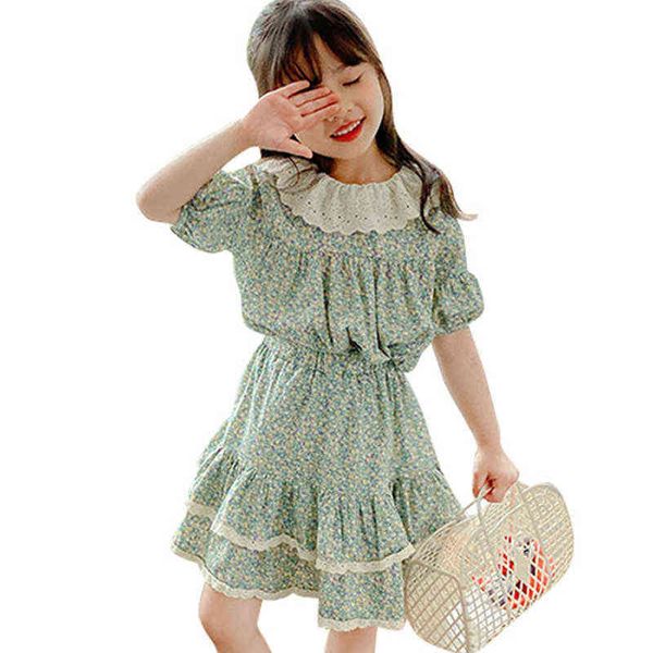 2 to 10 years kids girls summer floral print with ruffle skirts 2pc set children girl fashion cotton casual clothing set y220310, White
2 to 10 years kids girls summer floral print with ruffle skirts 2pc set children girl fashion cotton casual clothing set y220310, White