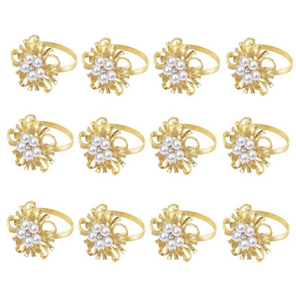 napkin rings pearl flower rhinestone rings,gold serviette buckle holder for wedding party dinner table decor(12 pcs)
napkin rings pearl flower rhinestone rings,gold serviette buckle holder for wedding party dinner table decor(12 pcs)