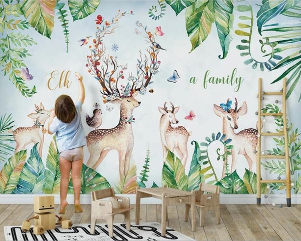 wallpapers custom 3d mural wallpaper banana leaf bamboo back elk living room bedroom background wall decoration painting
wallpapers custom 3d mural wallpaper banana leaf bamboo back elk living room bedroom background wall decoration painting
