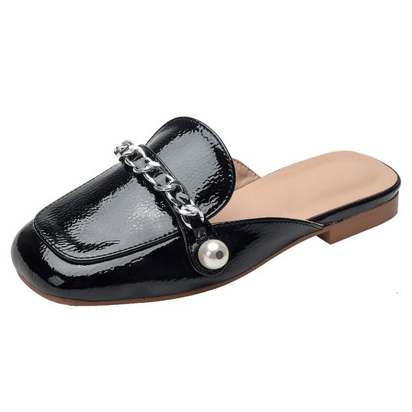 sandals baodal with pearl chain, designer slippers, plain, spring and autumn, 4qyy, Black
sandals baodal with pearl chain, designer slippers, plain, spring and autumn, 4qyy, Black