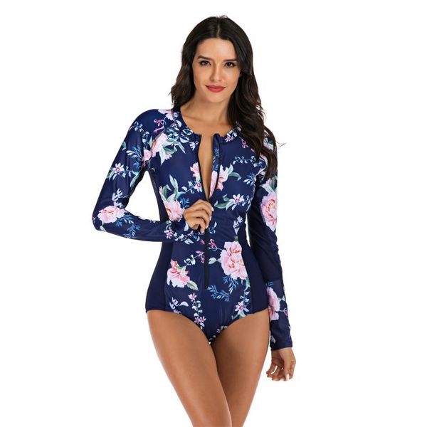 one-piece suits women long sleeve wetsuits rash guard athletic bathing uv sun protection zipper swimwear floral surfing one piece swimsuit
one-piece suits women long sleeve wetsuits rash guard athletic bathing uv sun protection zipper swimwear floral surfing one piece swimsuit