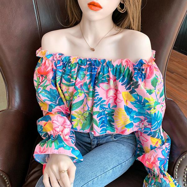 women's blouses & shirts 2021 summer design mesh short puff sleeve elastic loose one shoulder noble lady dating office shirt woman, White
women's blouses & shirts 2021 summer design mesh short puff sleeve elastic loose one shoulder noble lady dating office shirt woman, White