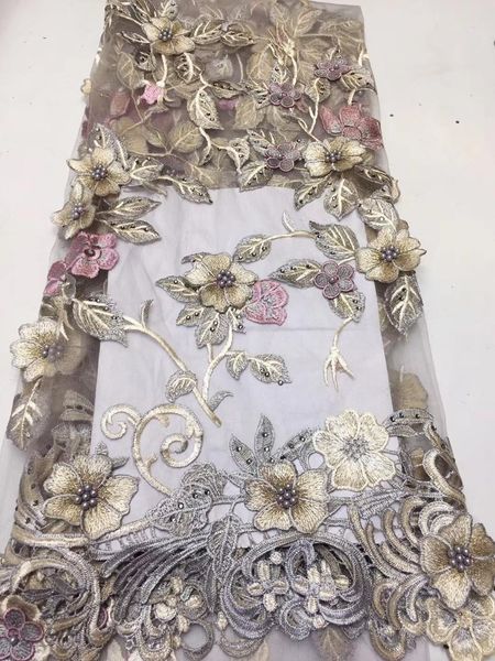 ribbon african 3d lace fabric 2021 embroidered nigerian fabrics french tulle for women dress, Pink;blue
ribbon african 3d lace fabric 2021 embroidered nigerian fabrics french tulle for women dress, Pink;blue