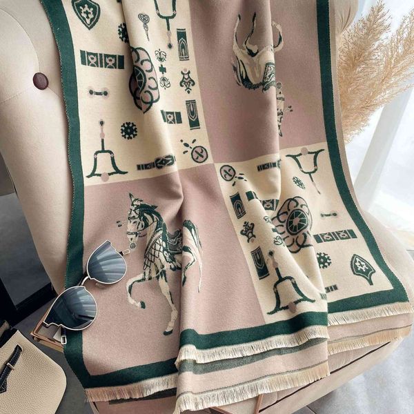 design 2021 new imitation cashmere autumn and tassel thickened extended warm air conditioning shawl jacquard scarf women's bib 6q6z, Blue;gray
design 2021 new imitation cashmere autumn and tassel thickened extended warm air conditioning shawl jacquard scarf women's bib 6q6z, Blue;gray