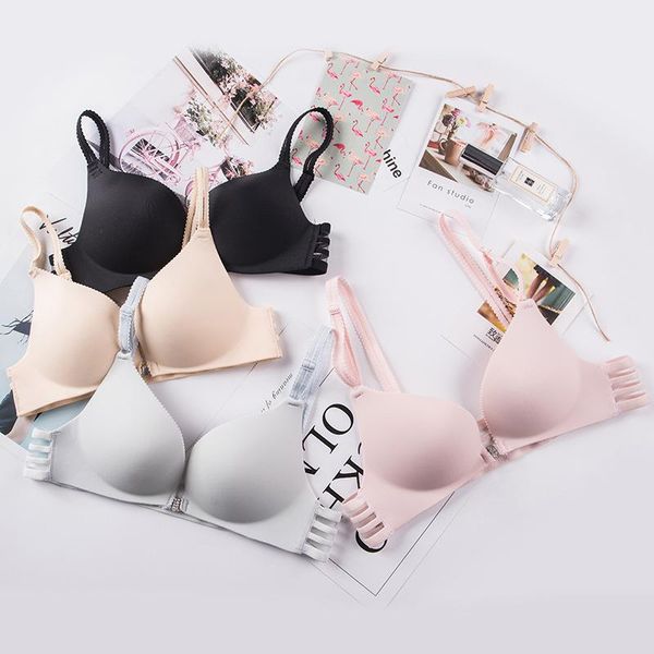 push up bra for women wireless front closure seamless underwear female intimates brassiere ladies bralette, Red;black
push up bra for women wireless front closure seamless underwear female intimates brassiere ladies bralette, Red;black