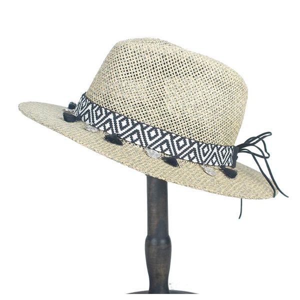 stingy brim hats sun hat raffia straw summer women men travel beach elegant lady fedora wide panama sunbonnet sunhat size 56-58cm, Blue;gray
stingy brim hats sun hat raffia straw summer women men travel beach elegant lady fedora wide panama sunbonnet sunhat size 56-58cm, Blue;gray