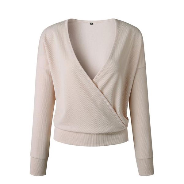 women casual vintage solid crossed party club shirts fashion deep v neck long sleeve loose women blouse roupas feminina, White
women casual vintage solid crossed party club shirts fashion deep v neck long sleeve loose women blouse roupas feminina, White