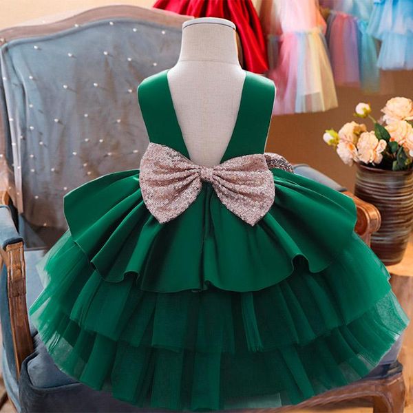 girl's dresses 2021 baby girl party dress flower kids clothes princess wedding first communion formal children costume 1 2 years vestid, Red;yellow
girl's dresses 2021 baby girl party dress flower kids clothes princess wedding first communion formal children costume 1 2 years vestid, Red;yellow