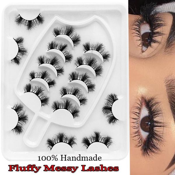 false eyelashes skonhed 8 pairs women beauty natural long eye makeup handmade messy mink hair lashes 8d fluffy 
false eyelashes skonhed 8 pairs women beauty natural long eye makeup handmade messy mink hair lashes 8d fluffy