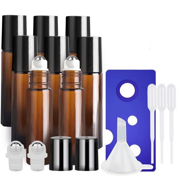 storage bottles & jars 8pack 10ml amber/blue glass roll on essential oil roller with stainless steel balls (opener+funnel+ball)
storage bottles & jars 8pack 10ml amber/blue glass roll on essential oil roller with stainless steel balls (opener+funnel+ball)