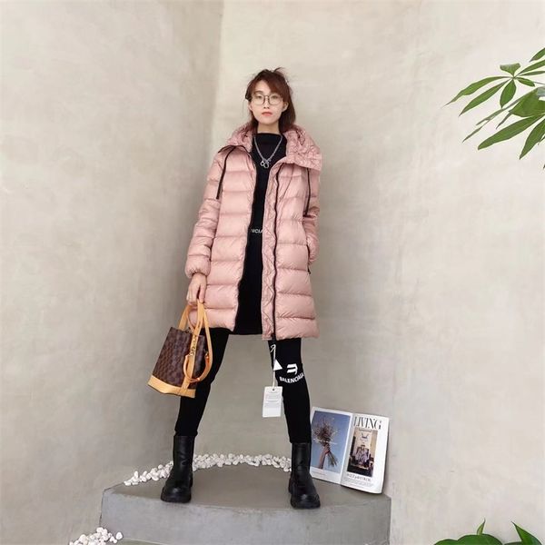 2021 new doorway 90 down soft jin mouth autumn and winter jacket women's medium long thickened loose coat 18019, Black
2021 new doorway 90 down soft jin mouth autumn and winter jacket women's medium long thickened loose coat 18019, Black