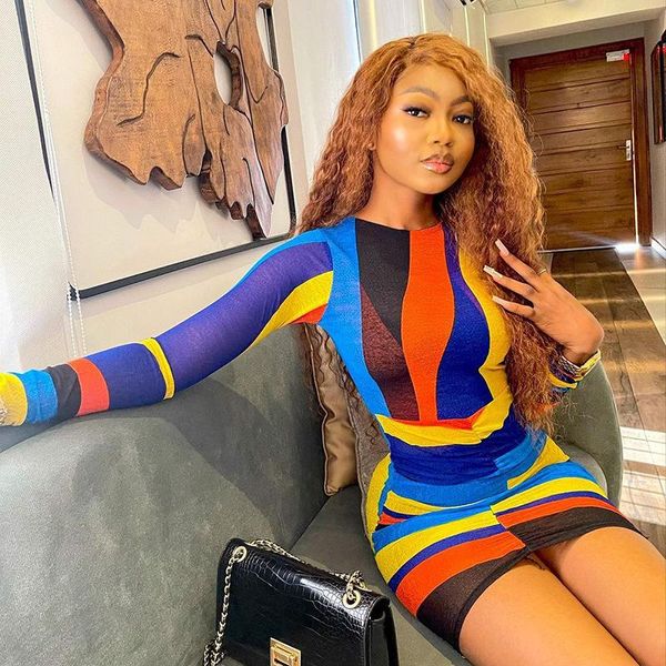 casual dresses women fashion autumn long sleeve printed bodycon see through mini dress 2021 fall female wholesale clothes streetwear, Black;gray
casual dresses women fashion autumn long sleeve printed bodycon see through mini dress 2021 fall female wholesale clothes streetwear, Black;gray