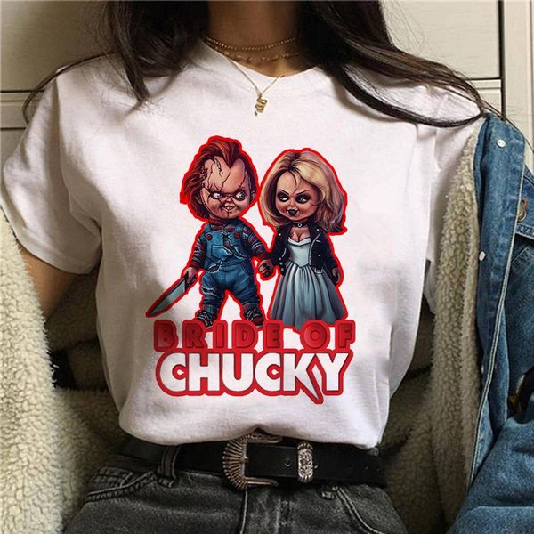 women's t-shirt horror movie chucky harajuku t shirt women ullzang funny cartoon 90s graphic grunge tshirt fashion tees female, White
women's t-shirt horror movie chucky harajuku t shirt women ullzang funny cartoon 90s graphic grunge tshirt fashion tees female, White