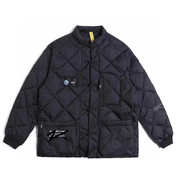 fujiwara hao jointly signed chinese tang style crimping down jacket with stand collar and buckle loose jacket, Black;brown
fujiwara hao jointly signed chinese tang style crimping down jacket with stand collar and buckle loose jacket, Black;brown