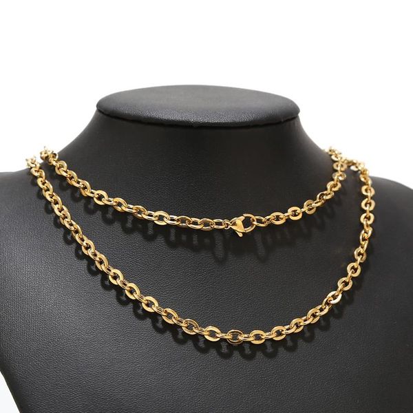 chains gold tone chain rolo necklace 5mm wide stainless steel cable link 23.6inch, Silver
chains gold tone chain rolo necklace 5mm wide stainless steel cable link 23.6inch, Silver