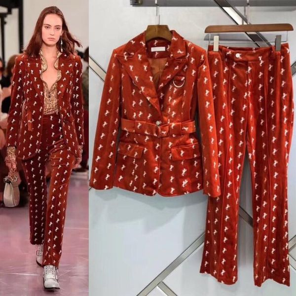 women's suits & blazers fashion office ladies blouse set 2021 autumn women dark red notched blazer velvet slim pants feminino, White;black
women's suits & blazers fashion office ladies blouse set 2021 autumn women dark red notched blazer velvet slim pants feminino, White;black