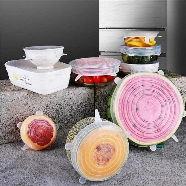 food savers & storage containers 6pcs set silicone stretch lids reusable airtight wrap covers fresh keeping seal bowl kitchen cookware for
food savers & storage containers 6pcs set silicone stretch lids reusable airtight wrap covers fresh keeping seal bowl kitchen cookware for