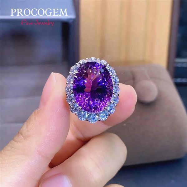 cluster rings big oval cuted amethyst ring for women party gifts 12x16mm purple crystal with cubic zirconia 925 sterling silver #859, Golden;silver
cluster rings big oval cuted amethyst ring for women party gifts 12x16mm purple crystal with cubic zirconia 925 sterling silver #859, Golden;silver