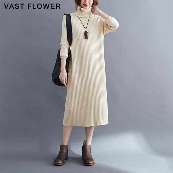 casual dresses plus size knitted vintage women dress turtleneck long sleeve loose elegant clothes vestidos autumn winter sweater 2021, Black;gray
casual dresses plus size knitted vintage women dress turtleneck long sleeve loose elegant clothes vestidos autumn winter sweater 2021, Black;gray