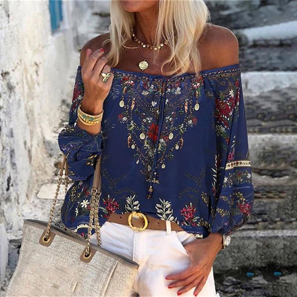 floral print polyester blouse women lace thin long sleeve off shoulder summer shirts women blusa feminina plus size women blouses, White
floral print polyester blouse women lace thin long sleeve off shoulder summer shirts women blusa feminina plus size women blouses, White