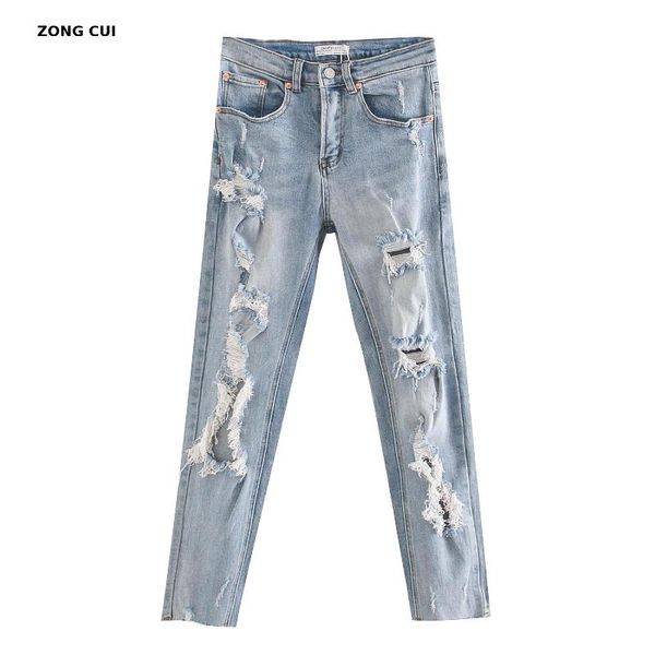 women's jeans hole harem pants loose ankle boyfriend tight woman high waist korean, Blue
women's jeans hole harem pants loose ankle boyfriend tight woman high waist korean, Blue