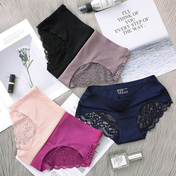 lace panties seamless women underwear nylon silk briefs intimates bikini cotton lingerie amazing briefs dulasi 3 pcs set, Black;pink
lace panties seamless women underwear nylon silk briefs intimates bikini cotton lingerie amazing briefs dulasi 3 pcs set, Black;pink