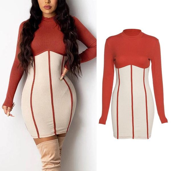 casual dresses women long sleeve bodycon mini dress contrast color stripes patchwork ribbed knitted high waist clubwear, Black;gray
casual dresses women long sleeve bodycon mini dress contrast color stripes patchwork ribbed knitted high waist clubwear, Black;gray