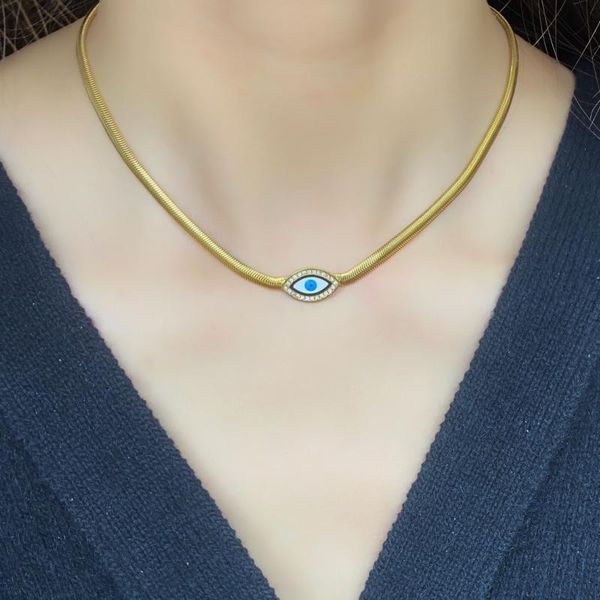 pendant necklaces blue evil eye stainless steel necklace pendants for women jewelry accessories, Silver
pendant necklaces blue evil eye stainless steel necklace pendants for women jewelry accessories, Silver