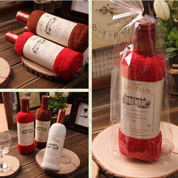 towel creative wine bottle shape gift present soft cotton face home textile wedding 76*32cm drop
towel creative wine bottle shape gift present soft cotton face home textile wedding 76*32cm drop