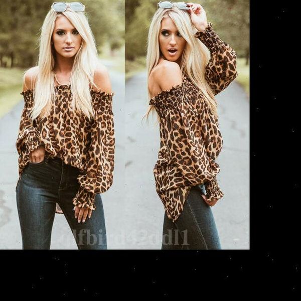 women leopard print long sleeve off shoulder blouses woman party club blouse ladies summer casual female clothes ale, White
women leopard print long sleeve off shoulder blouses woman party club blouse ladies summer casual female clothes ale, White