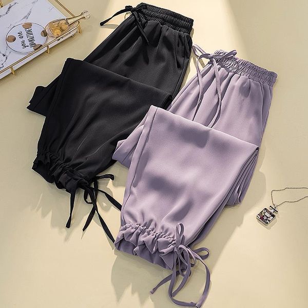 women's pants & capris plus size summer high-waist all-match bloomers, harem pants, thin nine points casual sweatpants women, Black;white
women's pants & capris plus size summer high-waist all-match bloomers, harem pants, thin nine points casual sweatpants women, Black;white
