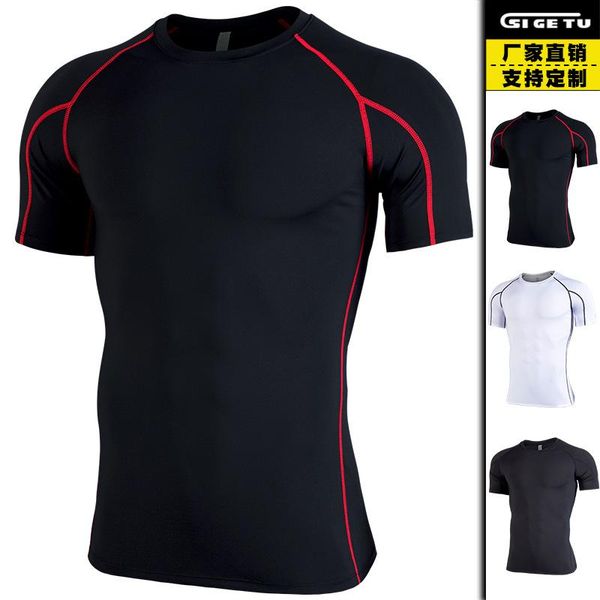 quick-drying exercise t-shirt men's stretch pro tights outdoor running violently sweat workout clothes muscle brothers, White;red
quick-drying exercise t-shirt men's stretch pro tights outdoor running violently sweat workout clothes muscle brothers, White;red