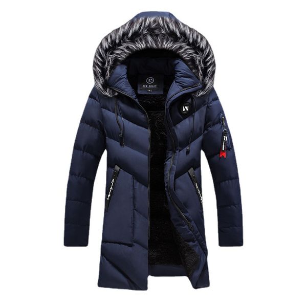 winter men long jackets thicken warm fur collar loose cotton padded coats male casual solid windproof hooden fleece parkas, Black
winter men long jackets thicken warm fur collar loose cotton padded coats male casual solid windproof hooden fleece parkas, Black