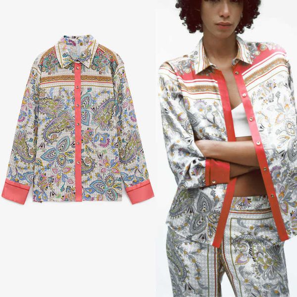 za vintage floral print shirt women long sleeve front button flowy shirts woman fashion loose summer blusas 210602, White
za vintage floral print shirt women long sleeve front button flowy shirts woman fashion loose summer blusas 210602, White