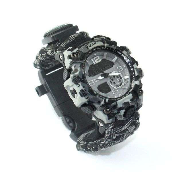 outdoor gadgets survival straps woven men climbing the table compass thermometer multifunction electronic watch waterproof
outdoor gadgets survival straps woven men climbing the table compass thermometer multifunction electronic watch waterproof