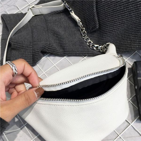 fashion leather waist fanny pack chest bag phone purse with metal chain for women 7xec
fashion leather waist fanny pack chest bag phone purse with metal chain for women 7xec